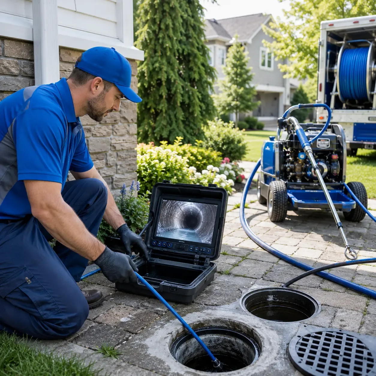 Outdoor drain cleaning professionals serving Franklin, IL