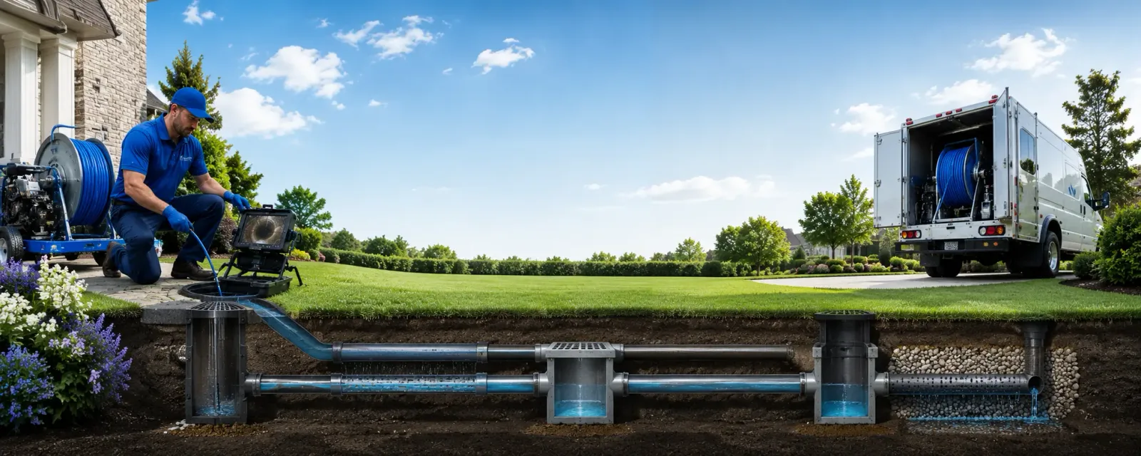 Outdoor drain cleaning information for Franklin, IL
